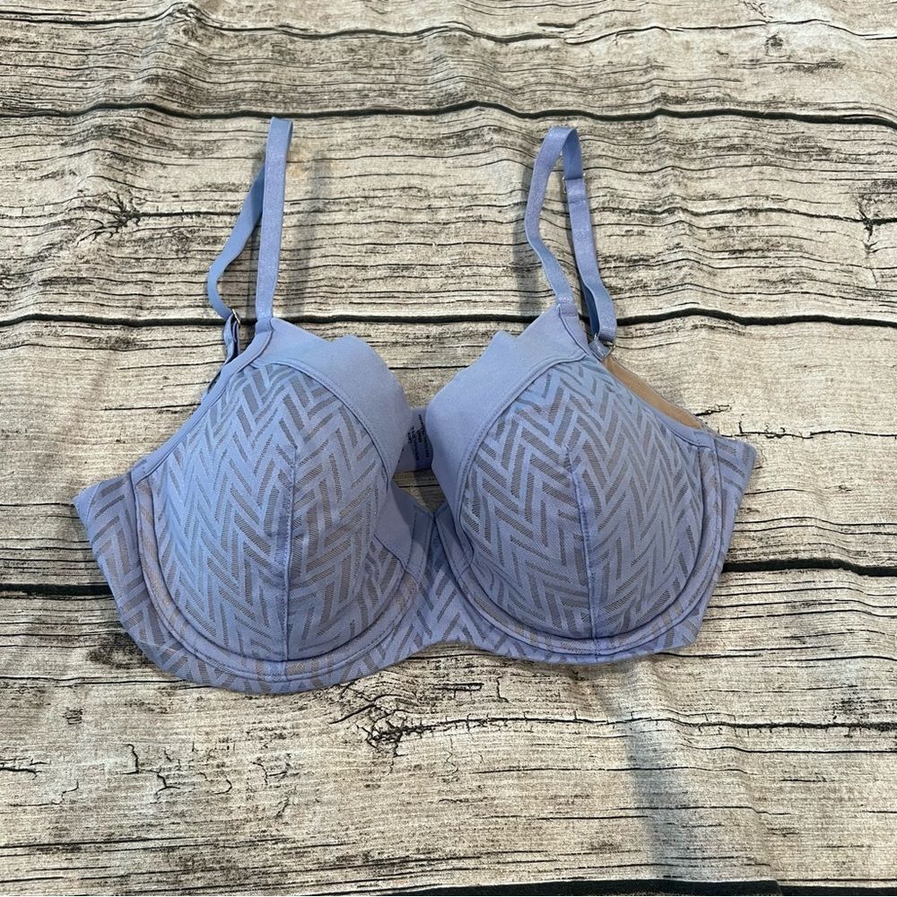 Third Love Chevron Contour Demi Bra in Lavender Size 32D